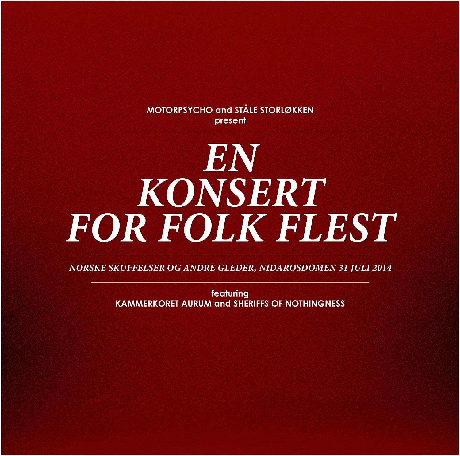 En Konsert For Folk Flest 2LP DVD CD