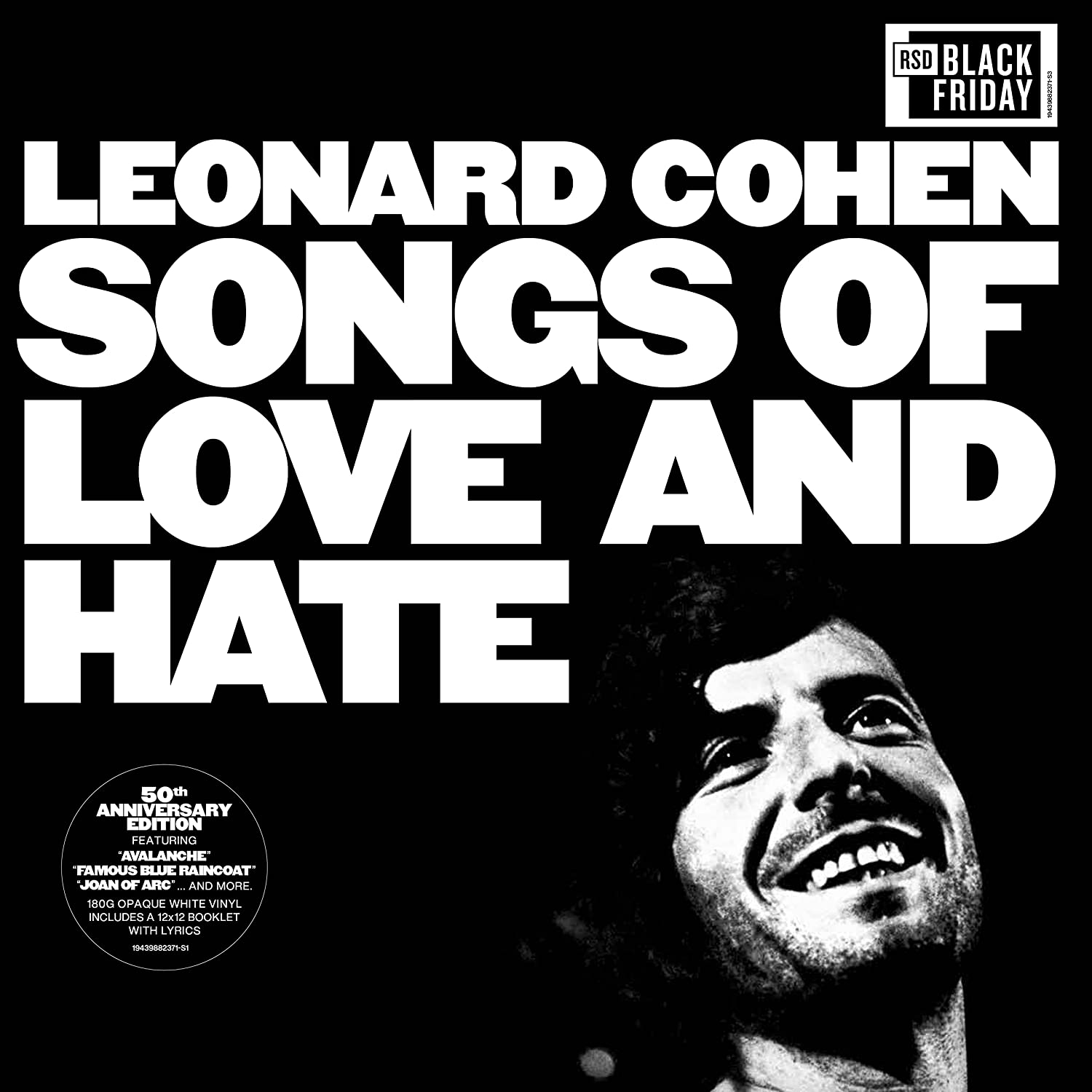 Songs of Love and Hate LP | Vinili Leonard Cohen